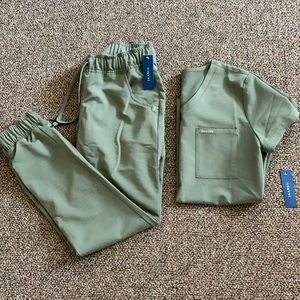 Jaanuu Jogger Scrub Set Green XS
